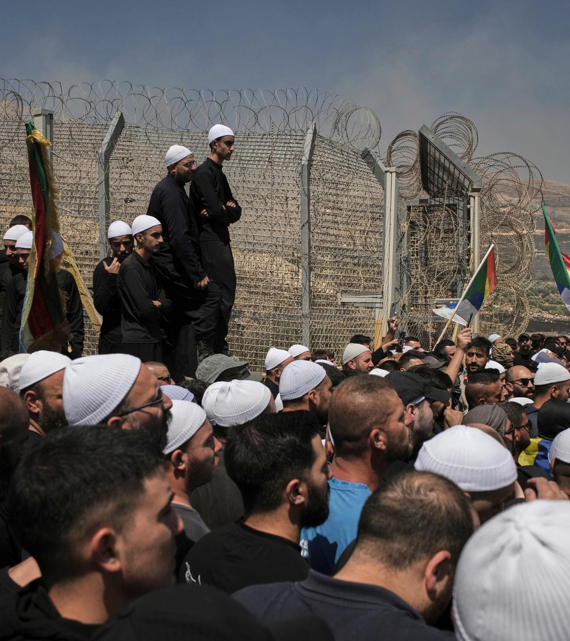 Syrische Drusen an Grenze zu Israel