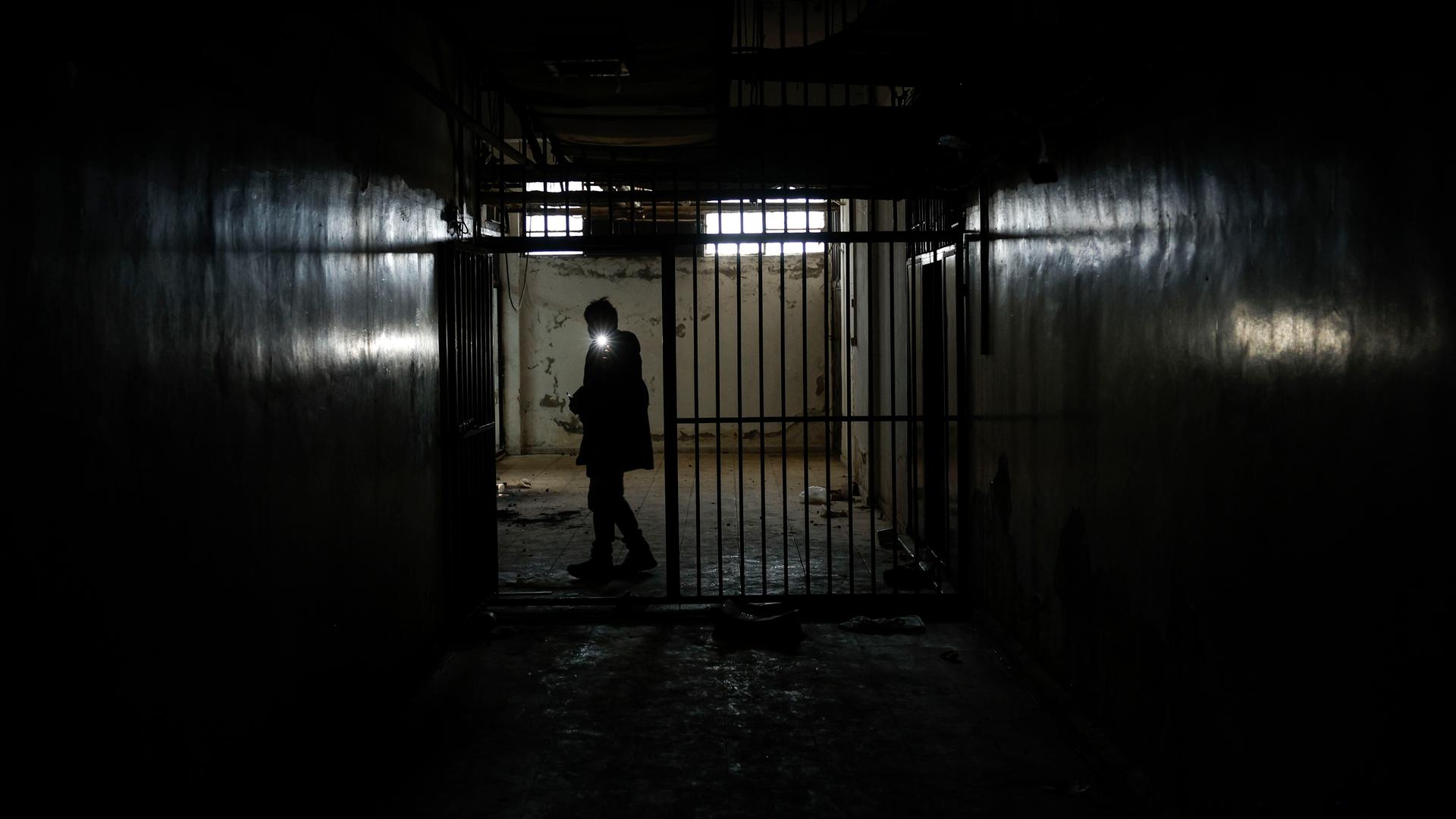 Ehemaliges Gefängnis im Hauptquartier des syrischen Geheimdienstes in Damaskus