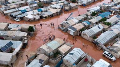 Ein Lager für syrische Geflüchtete in der nördlichen Aleppo Region.
