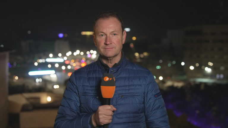 ZDF-Reporter Peter Theisen in Damskus