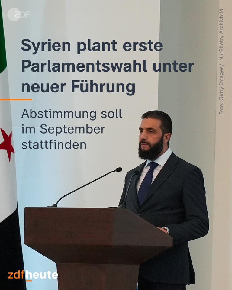 Syrien plant erste Parlamentswahl unter neuer Führung