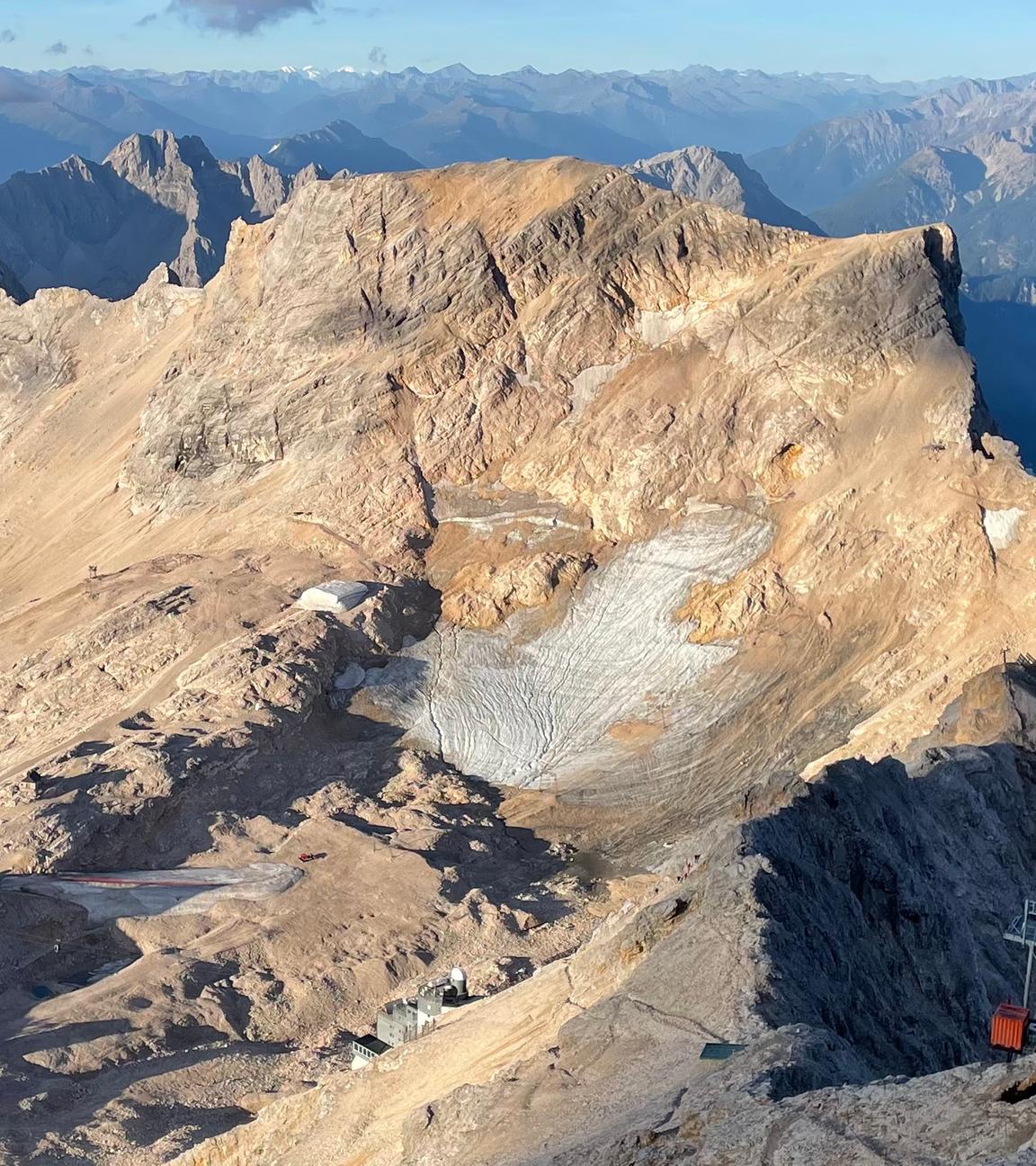 Der nördliche Schneeferner-Gletscher.