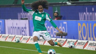 Auch Tahith Chong war bereits in der Bundesliga aktiv. Während der Saison 2020/21 lief er 13 Mal für Werder Bremen auf und stand im DFB-Pokal-Halbfinale.