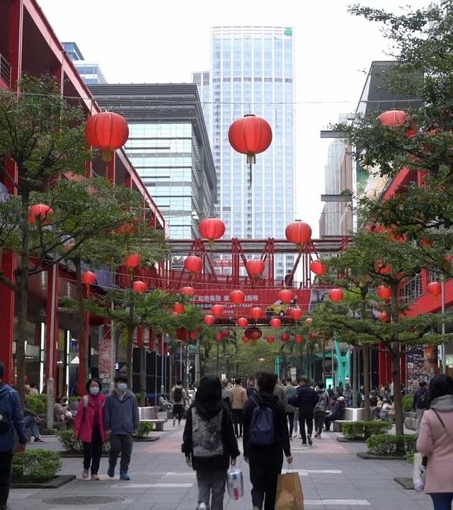Einkaufsstraße in Taiwan