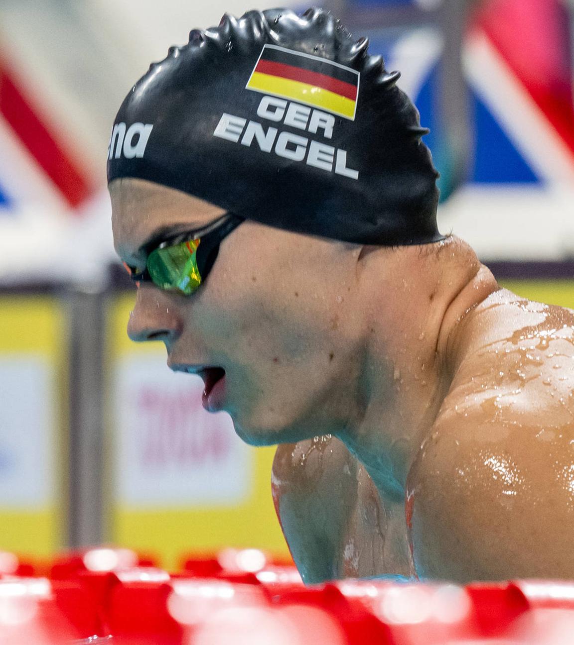 Der Deutsche Taliso Engel bei den Toyotal World para Swimming Championships 2025 in Singapore.