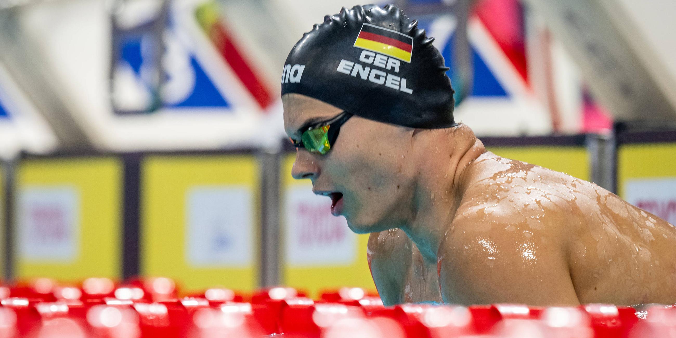 Der Deutsche Taliso Engel bei den Toyotal World para Swimming Championships 2025 in Singapore.