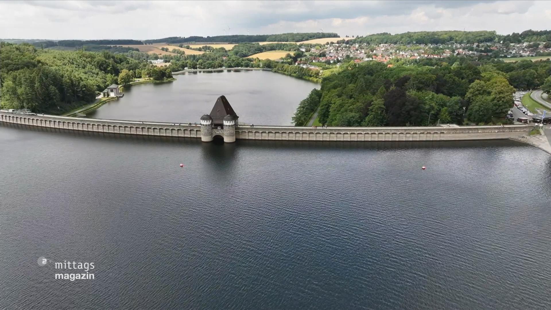 Talsperre von oben