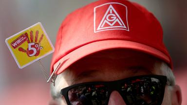 Tarifverhandlungen der IG-Metall, Archivbild
