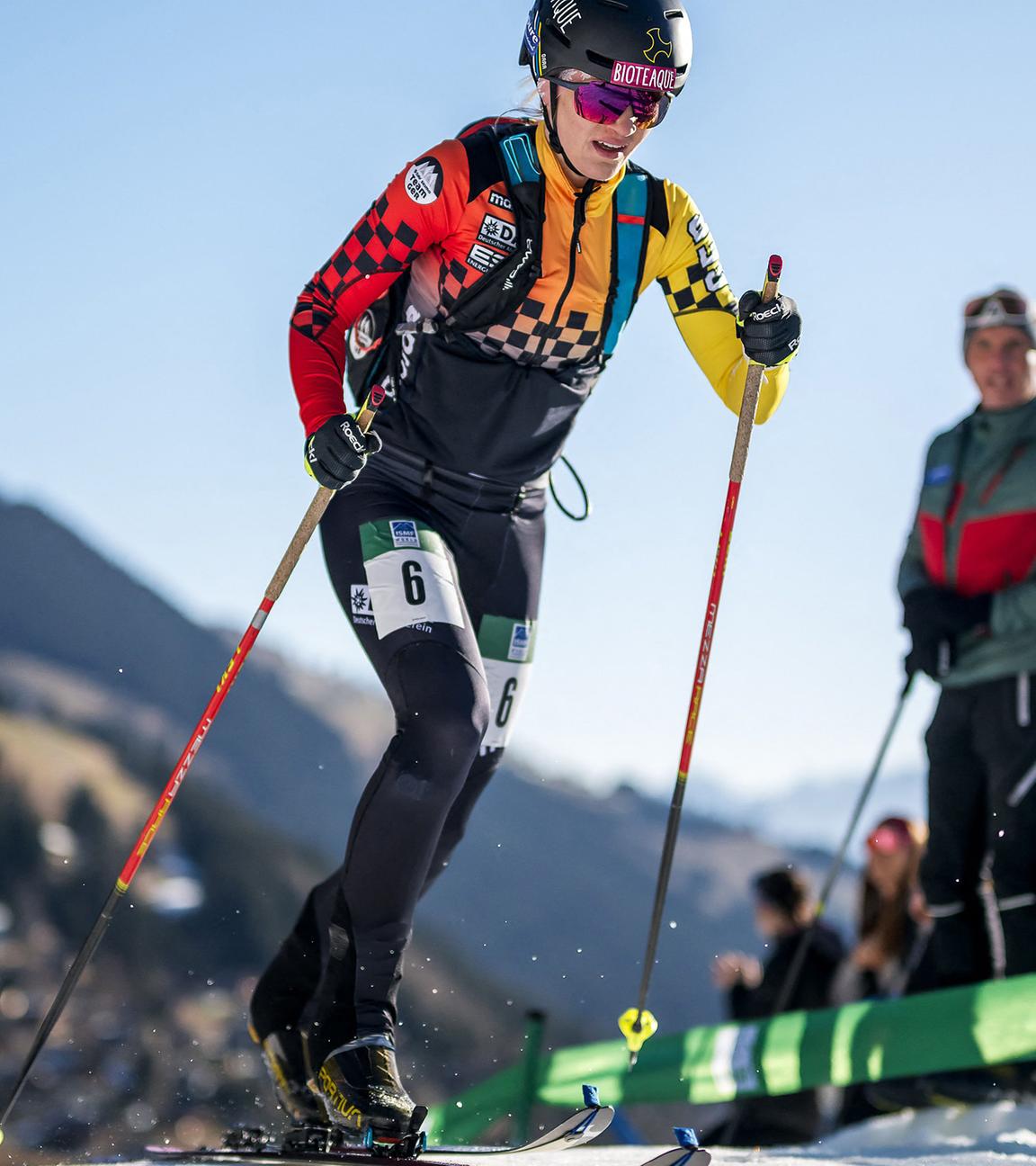 Tatjana Paller beim WM-Sprint Anfang März in Morgins, Schweiz