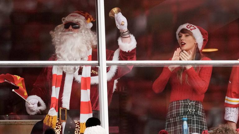 Taylor Swift, aufgenommen am 25.12.2023 in Kansas City (USA)