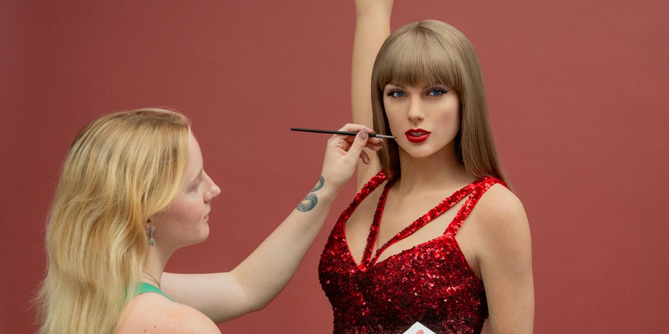 Taylor Swift als Wachsfigur in Madame Tussauds in Blackpool