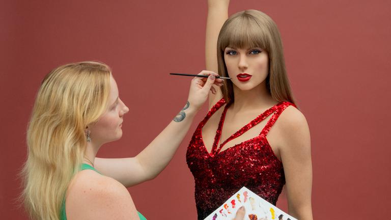 Taylor Swift als Wachsfigur in Madame Tussauds in Blackpool