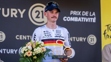 Felix Engelhardt nach der zweiten Etappe