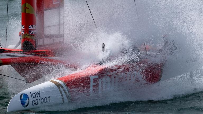 Die Favoriten des SailGP aus Großbritannien in Aktion