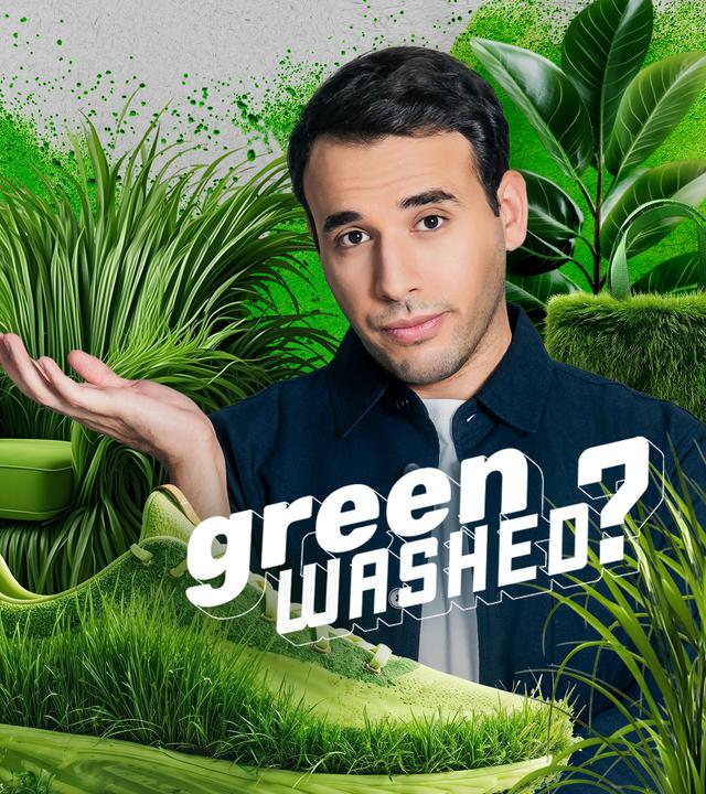 Teaser mit Logo, Greenwashed