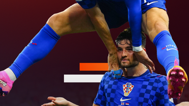 Kroatiens Spieler bejubeln einen Treffer