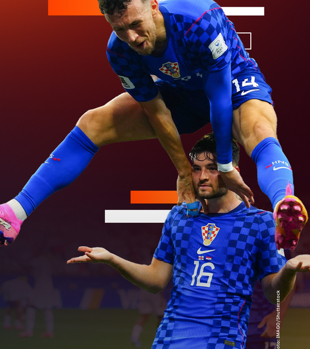 Kroatiens Spieler bejubeln einen Treffer