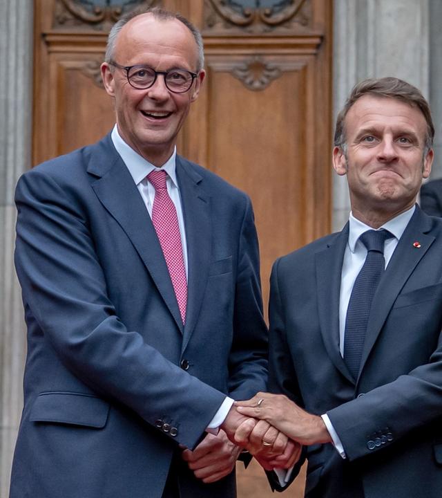Besuch in Berlin: Merz empfängt Macron