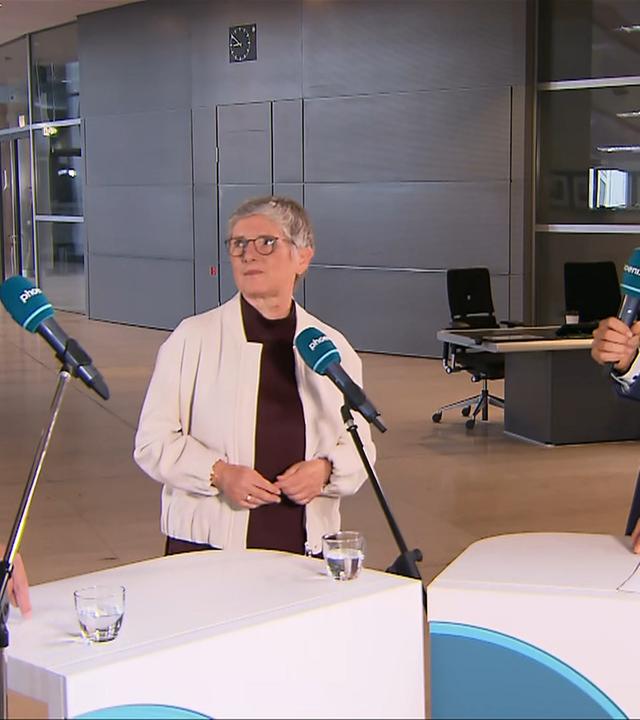 Britta Haßelmann (Grüne) und Mathias Middelberg (CDU) zum Haushalt
