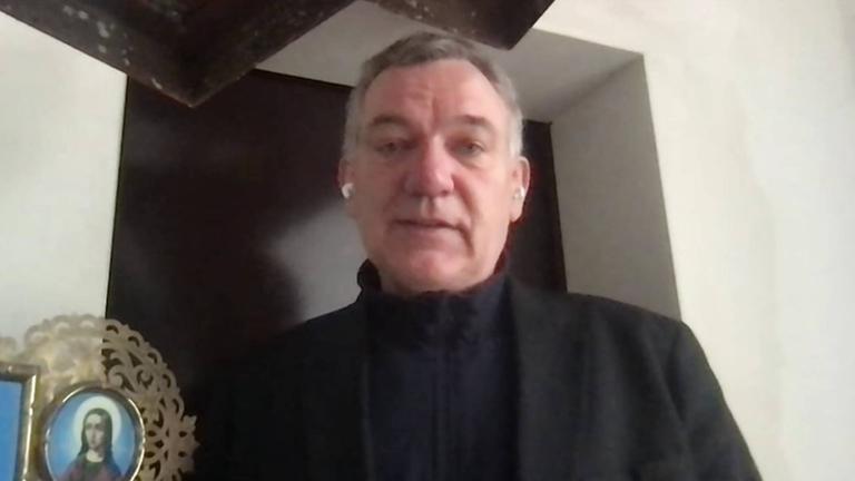 DIE LINKE-Parteivorsitzender Jan van Aken zu seinem Besuch in der Ukraine