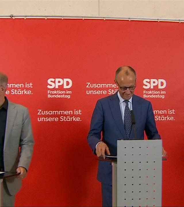 Fraktionen: Merz bei der SPD