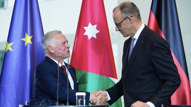 Gaza-Hilfslieferungen: Merz empfängt König von Jordanien