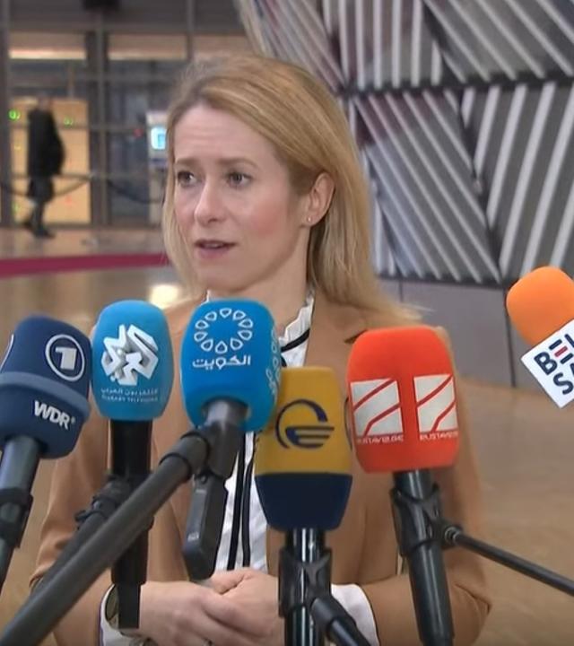 Kaja Kallas vor EU-Außenministertreffen