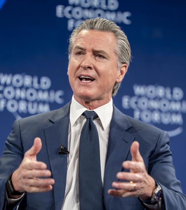 Kaliforniens Gouverneur Newsom in Davos