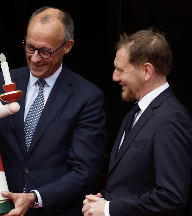 Merz: Antrittsbesuch in Sachsen