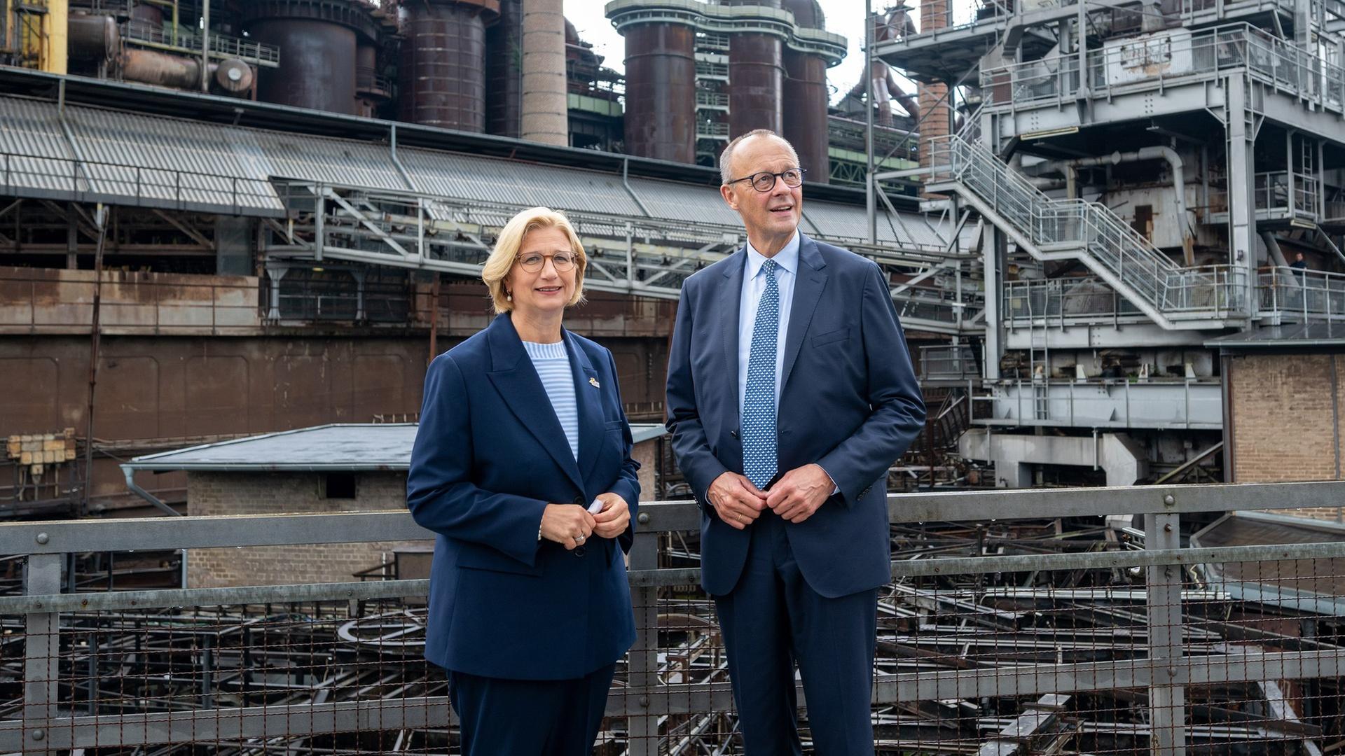 Merz im Saarland: Brauchen verlässliche Stahl-Strategie