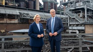 Merz im Saarland: Brauchen verlässliche Stahl-Strategie