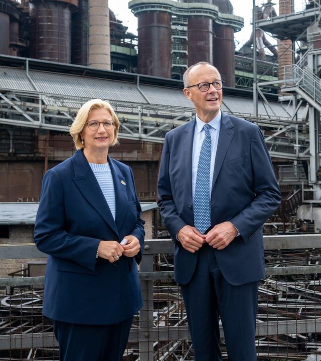 Merz im Saarland: Brauchen verlässliche Stahl-Strategie