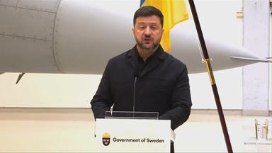 Präsident Selenskyj besucht Schweden