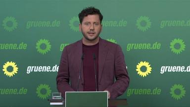 Pressekonferenz B'90/Grüne mit dem Bundesvorsitzenden Felix Banaszak