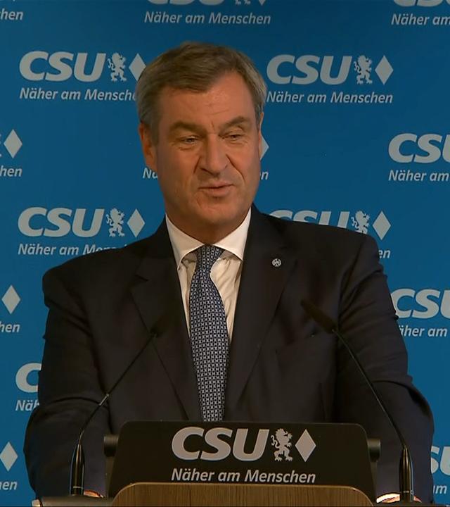 Pressekonferenz der CSU nach Vorstandssitzung
