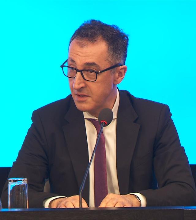 Pressekonferenz mit Cem Özdemir nach der Landtagswahl in Baden-Württemberg