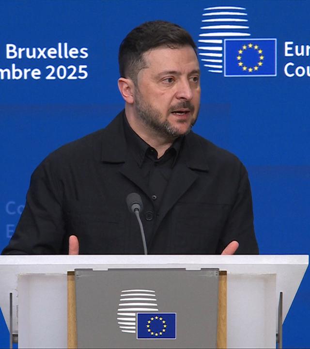 Pressekonferenz Selenskyj in Brüssel