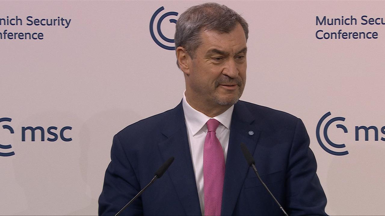 Rede Markus Söder auf der Münchner Sicherheitskonferenz