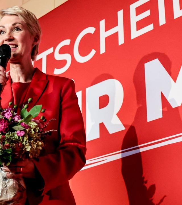 Schwerin - Schwesig: "Was für eine Aufholjagd"