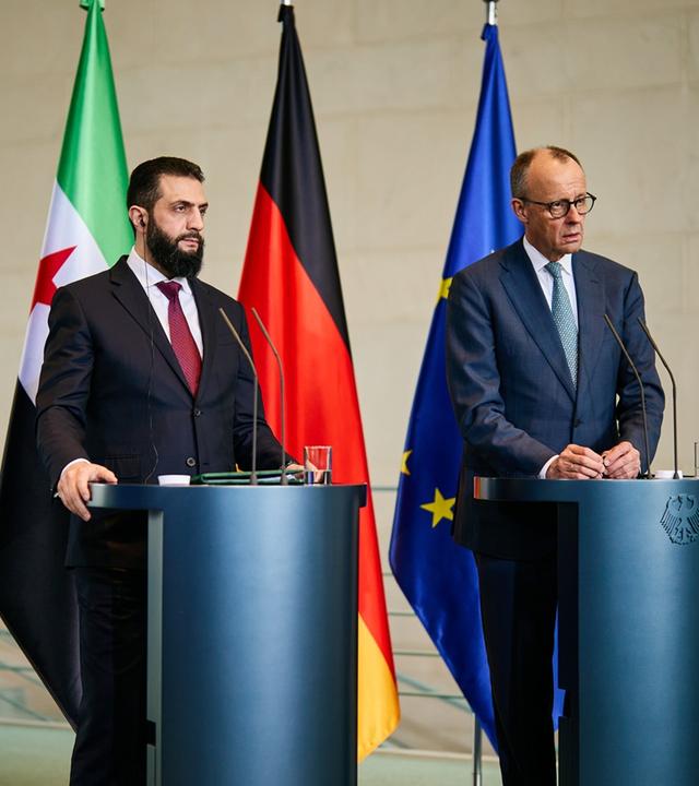 Syrischer Übergangspräsident al-Scharaa bei Merz