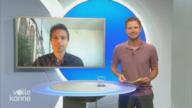 Florian Weiss am "Volle Kanne"-Pult und Enzo Weber zugeschaltet.