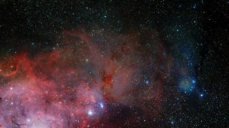 Hubble views galaxy and nebula. 