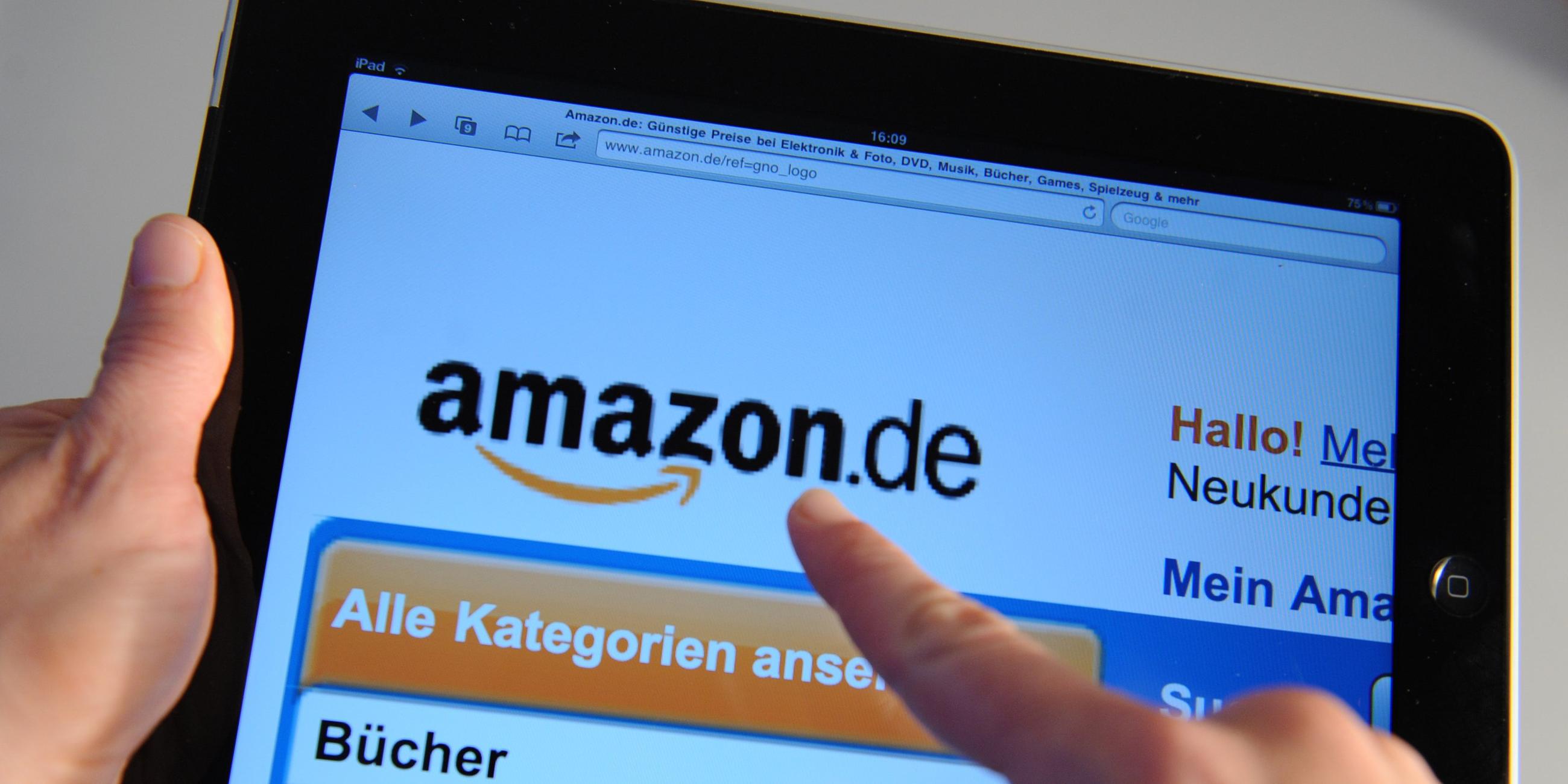 Internetseite des Onlinehändlers Amazon. Archivbild