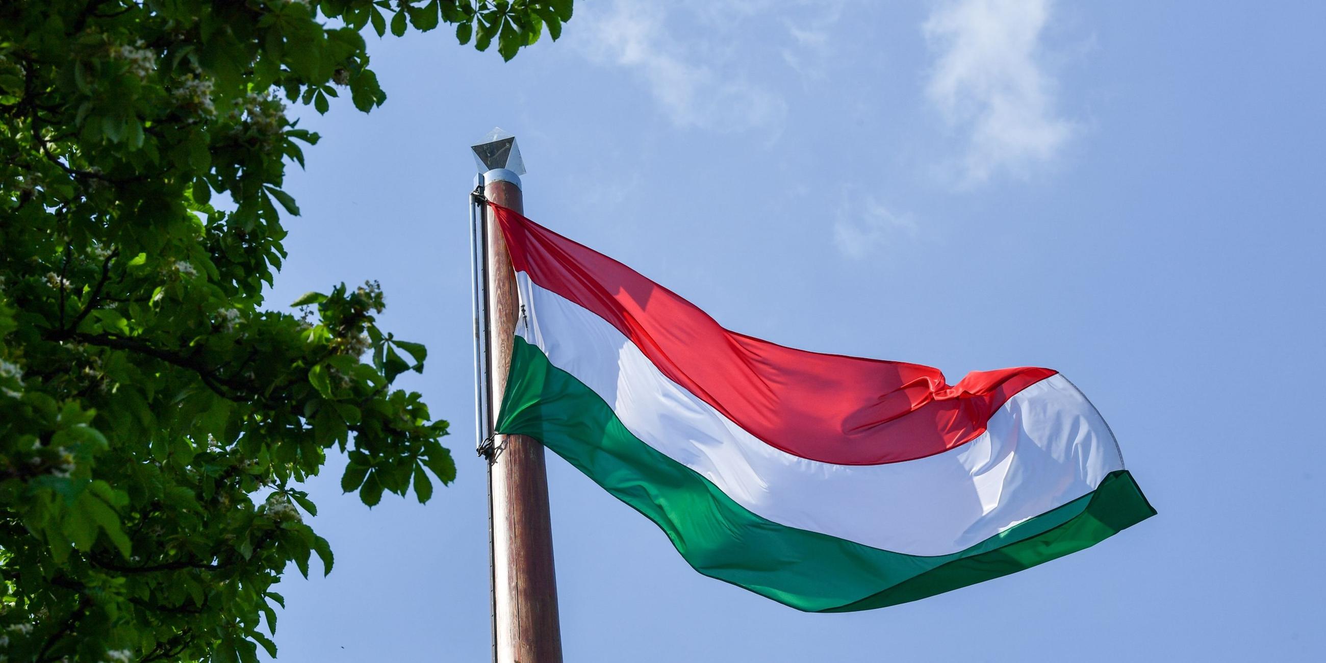 Budapest - Flagge von Ungarn