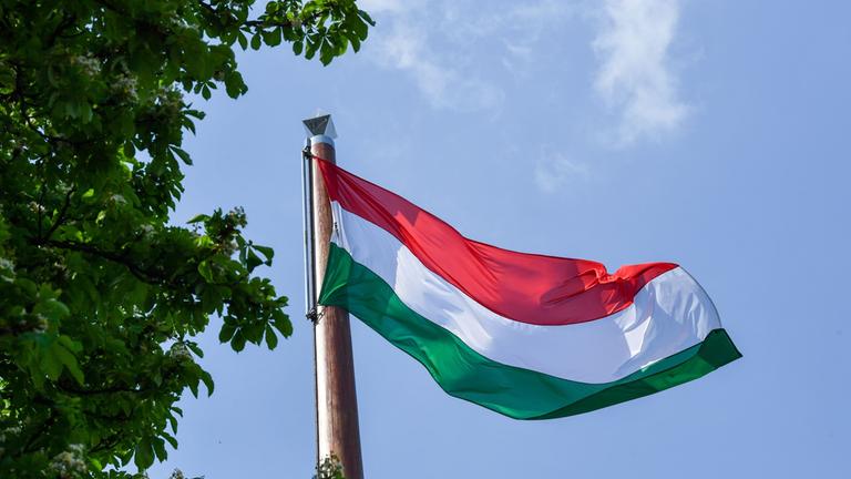 Budapest - Flagge von Ungarn