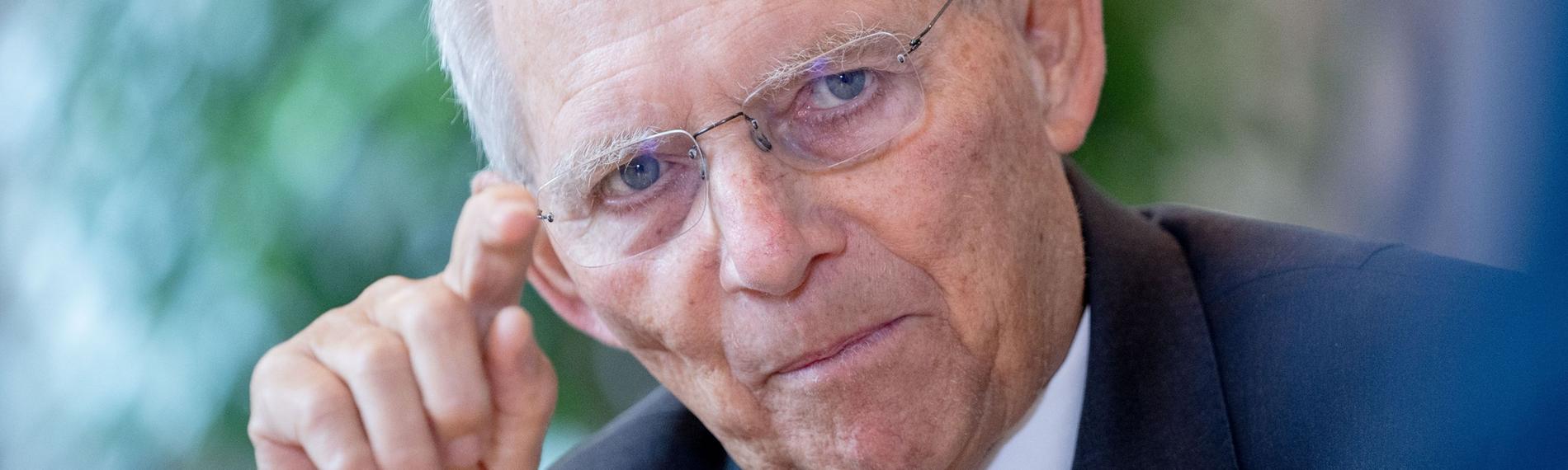 Bundestagspräsident Wolfgang Schäuble (CDU). Archivbild