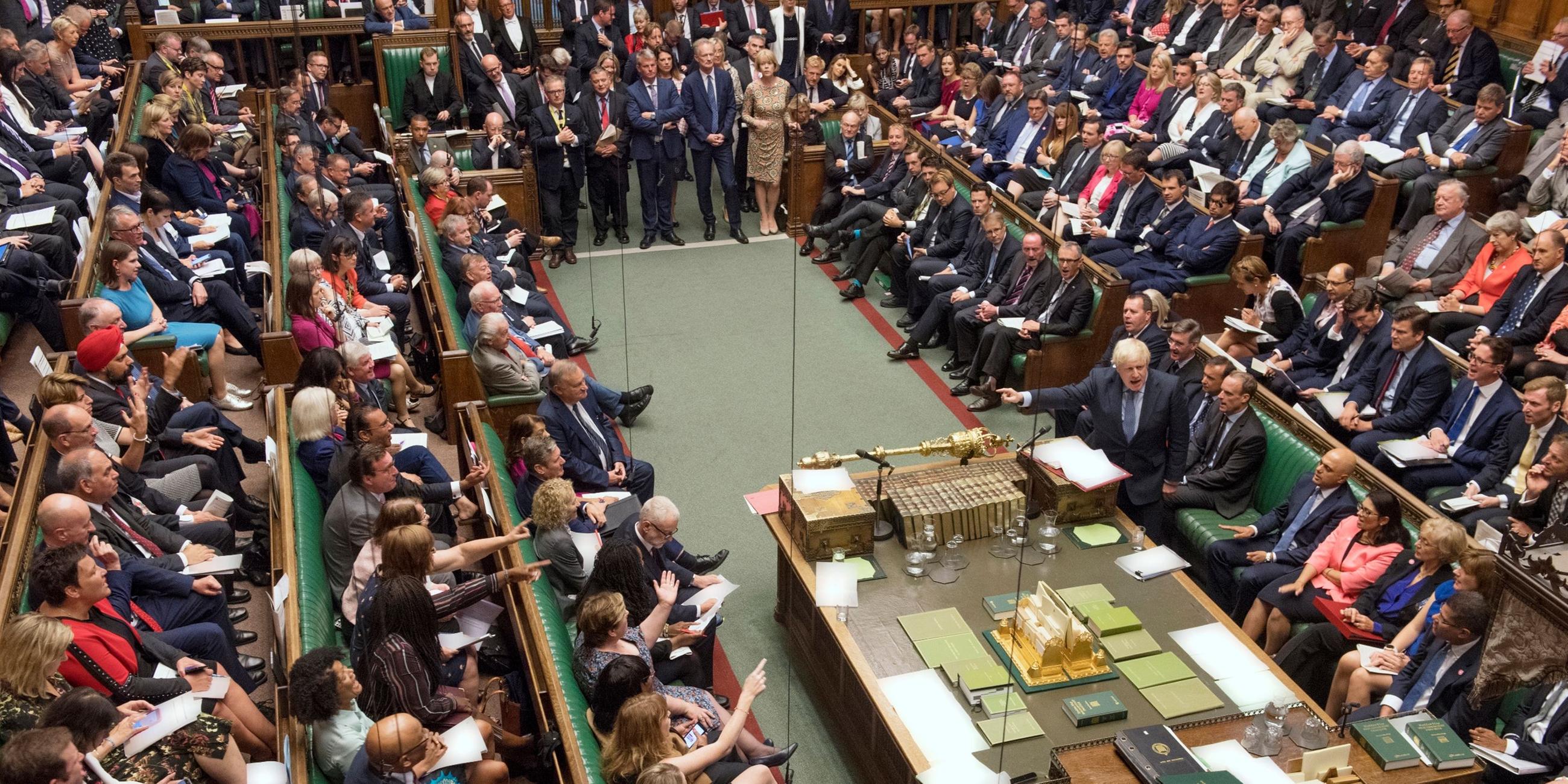 Das britische Unterhaus tritt am Mittag wieder zusammen. Archiv.