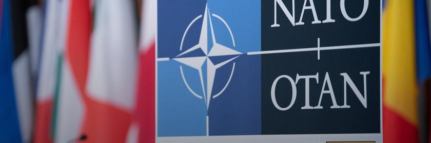 Das Logo der Nato. Symbolbild.