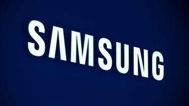 Das Logo des Smartphone-Herstellers Samsung. Archivbild
