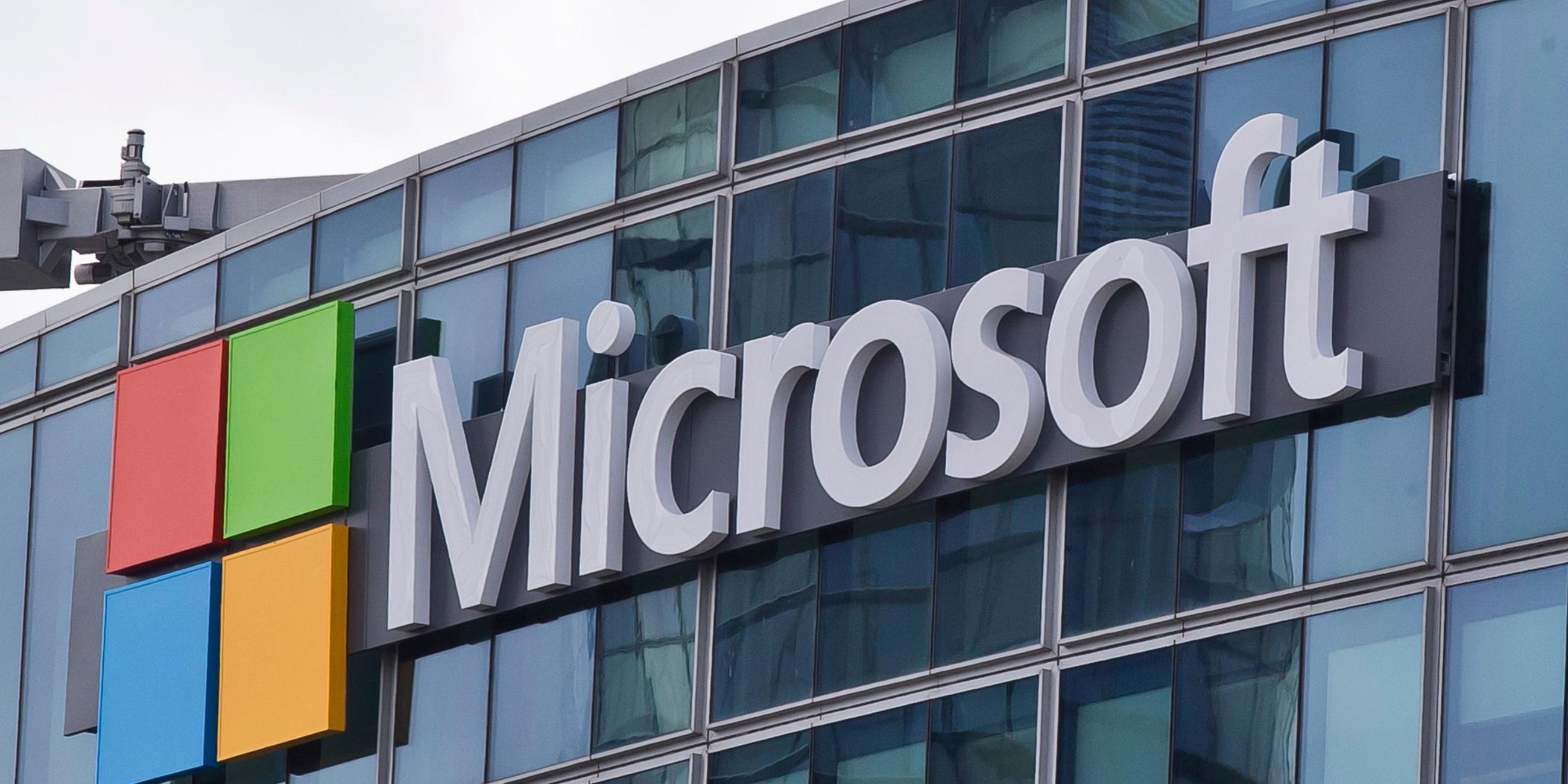 Das Logo von Microsoft. Archivbild